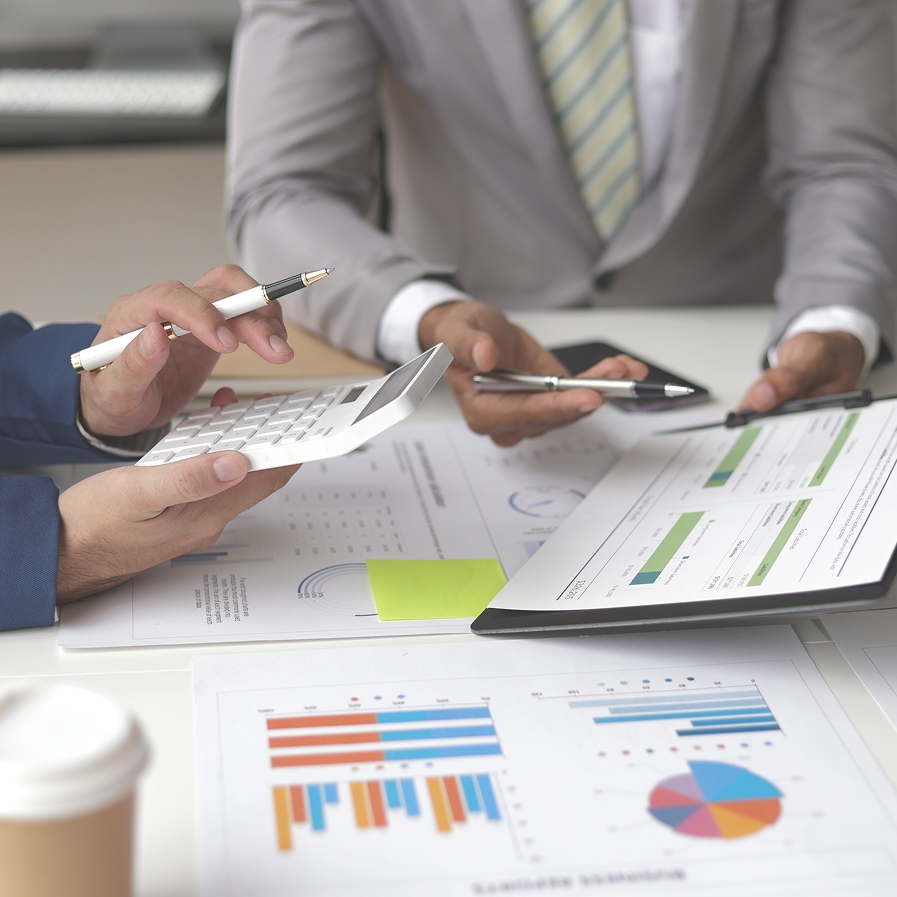 accountant explaining tax planning reports